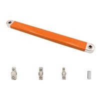 Magideal - Juego De Llaves De Extensión Compensadas, Herramienta Manual, Herramienta De Llave De Tubo De Impacto De 15 Pulgadas, Juego De Llaves De Extensión De