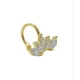 thumbnail image 1 of Pendiente Earcuff Corona Plata Fina S925 Chapados En Oro 18k Fake Piercing, 1 of 5