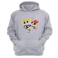 Genérico - Polerón Canguro Niñas Superpoderes Gris Claro Talla Xl Unisex