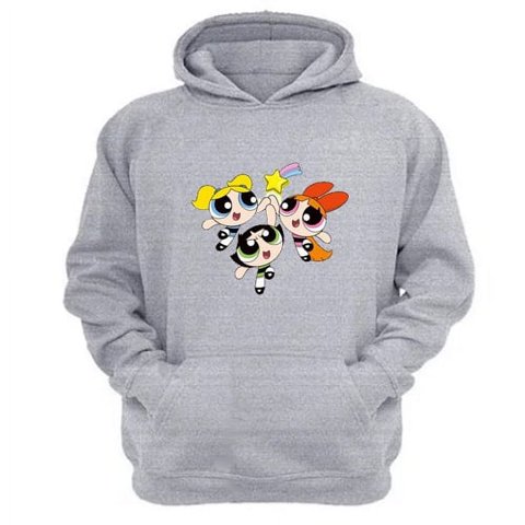 Genérico - Polerón Canguro Niñas Superpoderes Gris Claro Talla Xl Unisex