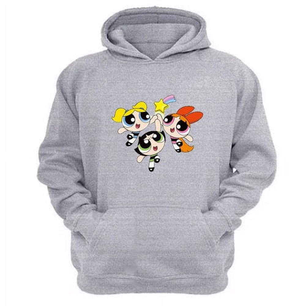 Genérico - Polerón Canguro Niñas Superpoderes Gris Claro Talla Xl Unisex