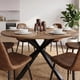 thumbnail image 4 of Comedor Mesa Redonda Equiz 120cm Madera | Base X Negro + 6 Sillas Isidora, 4 of 6