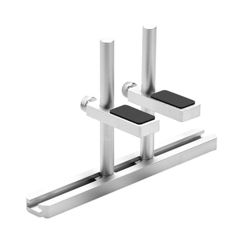 Magideal - Soporte De Gpu Con Doble Abrazadera, Soporte De Sujeción Para Tarjeta De Video, Fácil Instalación, Soporte Para Gpu Para Tarjeta Gráfica, Soporte Para Plateado 8Cm