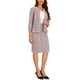 thumbnail image 4 of INSPIRE CHIC Conjunto de Traje de Tweed de 2 Piezas para Mujer Conjunto de Atuendo de Maestra para Regreso a Clases Chaqueta de Manga 3/4 con Botones y Falda Lápiz Rosa M, 4 of 6