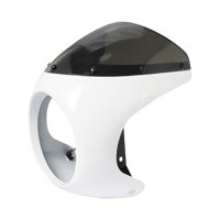 Ioensy - Parabrisas De Motocicleta Con Pantalla De Carenado De Faros Para Motocicleta En Blanco Y Negro