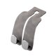 thumbnail image 4 of Ganchos Para Reposacabezas De Asiento, Gancho Genérico Para Asiento De Coche, Para Mochilas, Ropa, Comestibles, Color Gris, 4 of 5