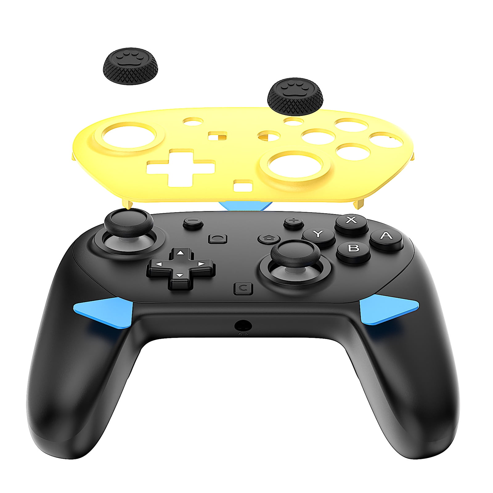 Genérico - Carcasa De Reemplazo Compatible Con El Controlador Pro De Nintendo Switch De 2ª Generación - Cubierta Transparente Con Teclas