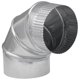 thumbnail image 1 of Codo para tubo de horno, acero galvanizado imperial, 90°, 5 cm de profundidad (paquete de 8), 1 of 2