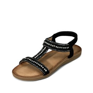 Sandalia Casual Plana Pedrería Mujer Weide Jn721