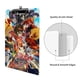 thumbnail image 3 of Bakugan Portapapeles de acrílico A4, tamaño carta estándar, carpeta con clip 31.8x 21.5CM para estudiantes, profesores y oficina, 3 of 6
