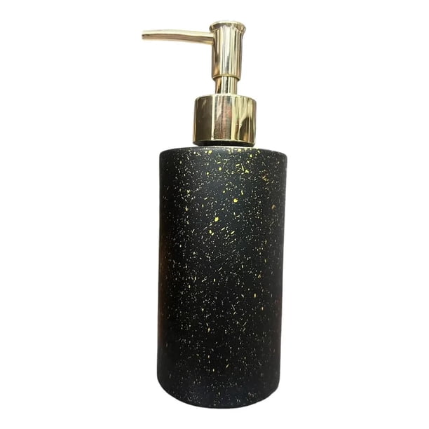 Dispensador Jabón Alcohol Gel 400ml Decorativo Redondo negro 0