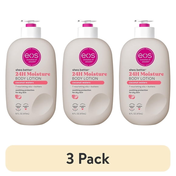 Crema Corporal eos Shea Better Coconut Waters 473 ml 3 Unid