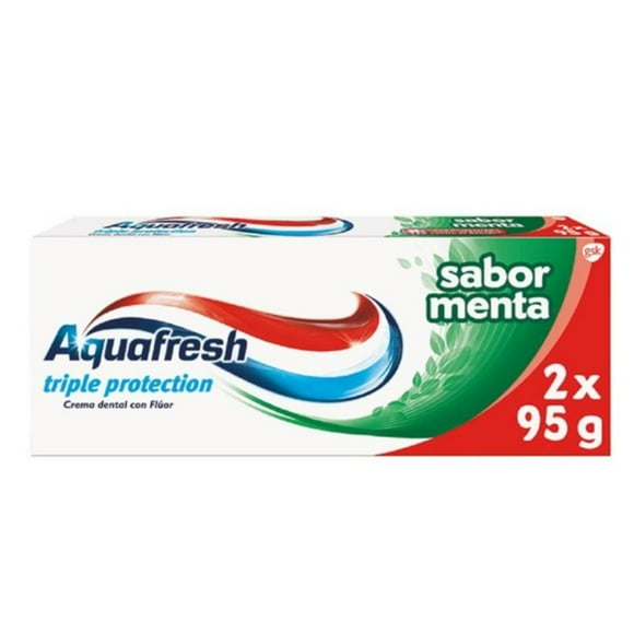 Pasta Dental Aquafresh triple protección Pack 2x 95g, 190 g