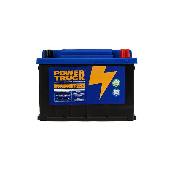 Bateria 60 Amp 500 CCA Borne Std