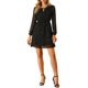 thumbnail image 2 of INSPIRE CHIC Vestido de Mujer Regreso a Clases Estrella Dorada Escote en V Manga Larga Fiesta Línea A Acampanada XL Negro, 2 of 8