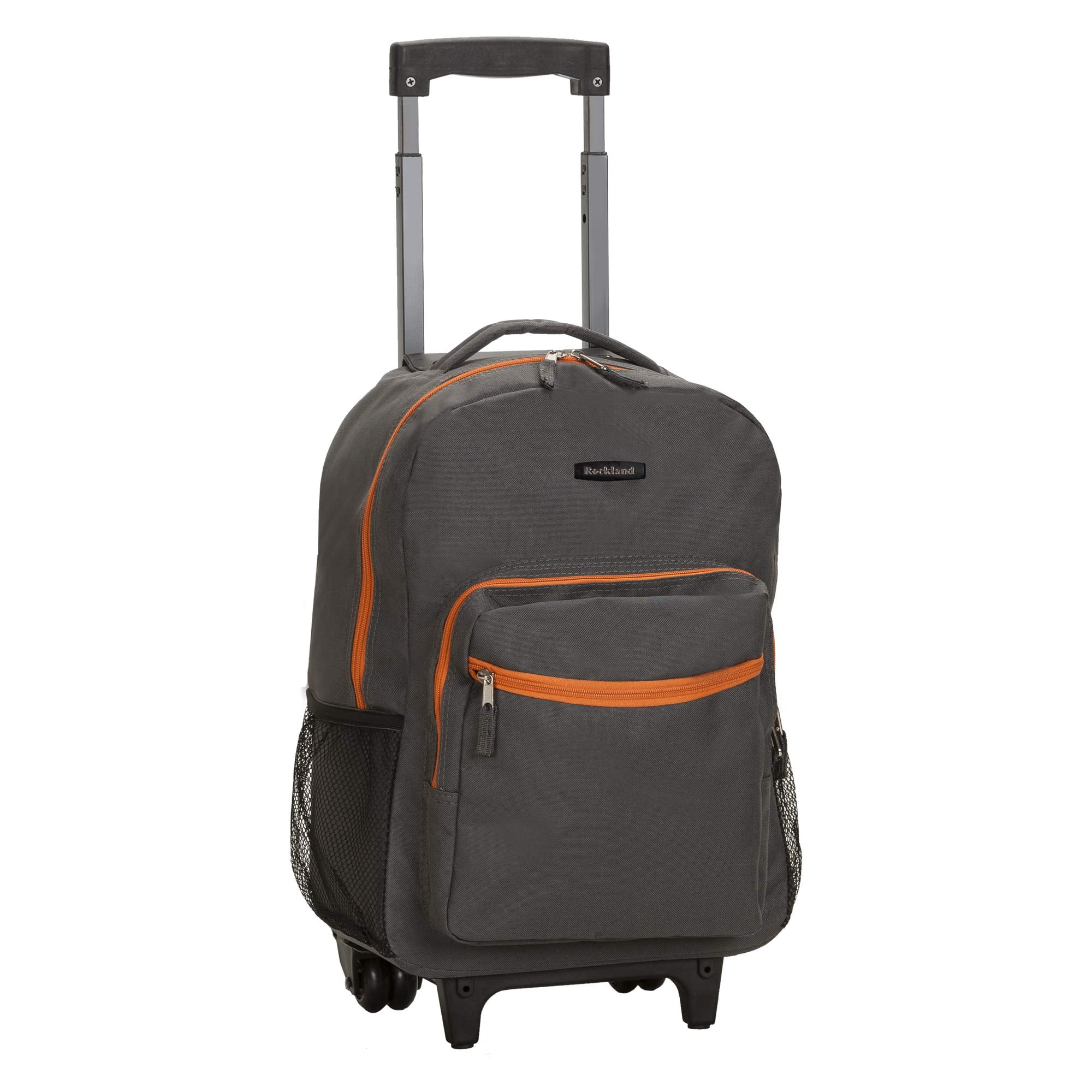 Mochila Rodante Rockland Double Handle 17, Color Gris