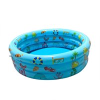 Magideal - Piscina Inflable Para Niños Piscina Práctica, Portátil De Pvc, Piscina Infantil Piscina Para Niños Para Diversión De Verano En Interiores Lados De La Azul
