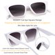 thumbnail image 3 of Gafas de sol FEISEDY Vintage Square Cat Eye B2473 para mujer, 3 of 9