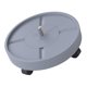 thumbnail image 1 of Plant Pallet Caddy Round Flower Maceta Mover Rolling Movable Planter Trolley Grey, 1 of 5