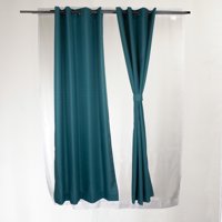 Masel - Set Cortina Barbara 8 Pzas. 1.40 X 2.25 Turquesa