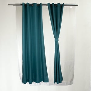 Masel - Set Cortina Barbara 8 Pzas. 1.40 X 2.25 Turquesa