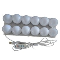 Magideal - Bombillas De Tocador, 3 Colores, Bombillas Regulables, Espejo De Maquillaje Extraíble, Moderno Para Decoración De Tocador, Mejora