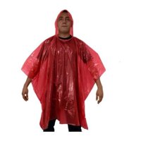 Poncho De Emergencia Alaska Rojo Adulto.