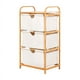 thumbnail image 1 of Estante De Madera 3 Niveles Organizador Para Baño Ropa Sucia, 1 of 7