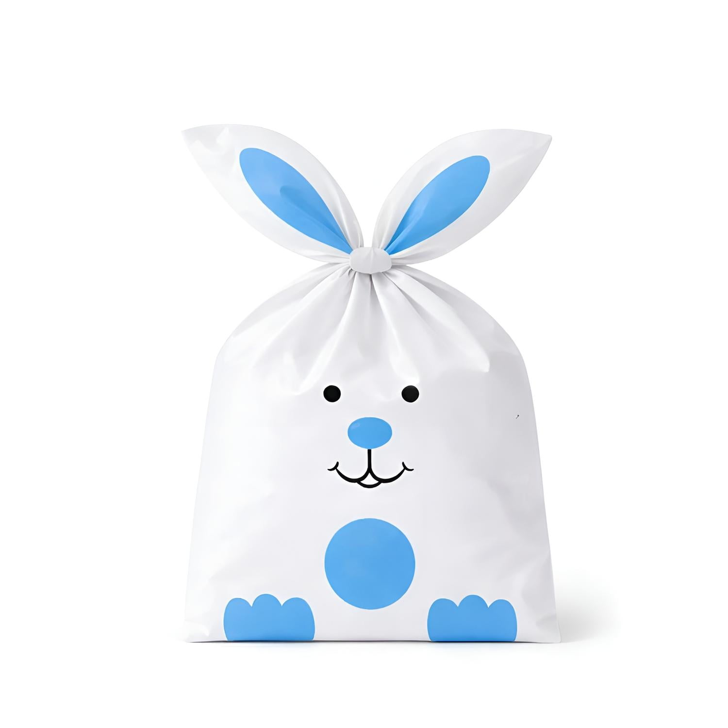 Pasteleriuscl - 50 Bolsas De Plástico Para Dulces De Pascua Bolsa Con Diseño De Conejo De Pascua 22x13cm