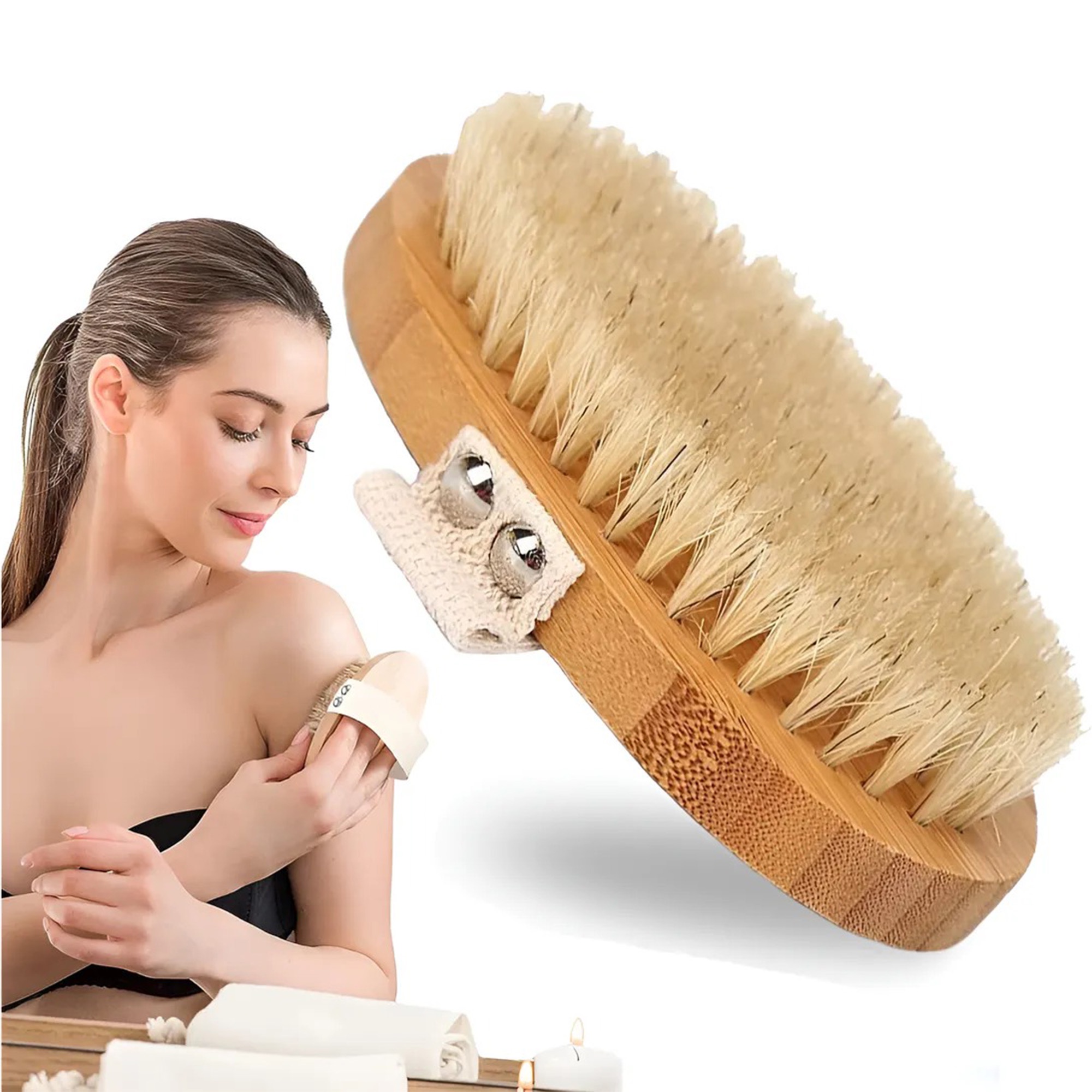 Genérica - Cepillo Exfoliante Corporal Cerdas Naturales Sin Plastic