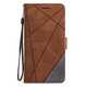 thumbnail image 1 of Stylish PU Leather Contrast Color Phone Case - Perfect for Your iPhone!, 1 of 3