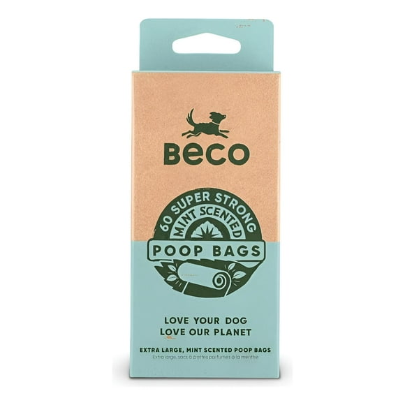 Beco Pack 4 Rollos Bolsas Biodegradables Olor Menta 60u
