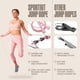 thumbnail image 2 of Cuerda para saltar SPORTBIT ajustable para fitness y ejercicio, color rosa, 2 of 8
