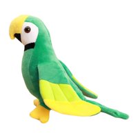 Magideal - Lindo Loro Juguete De Peluche Pájaro Juguete Acompañar Adorno Decoraciones Para El Hogar Realista Guacamayo Juguete De Peluche Animales De Peluche , Verde