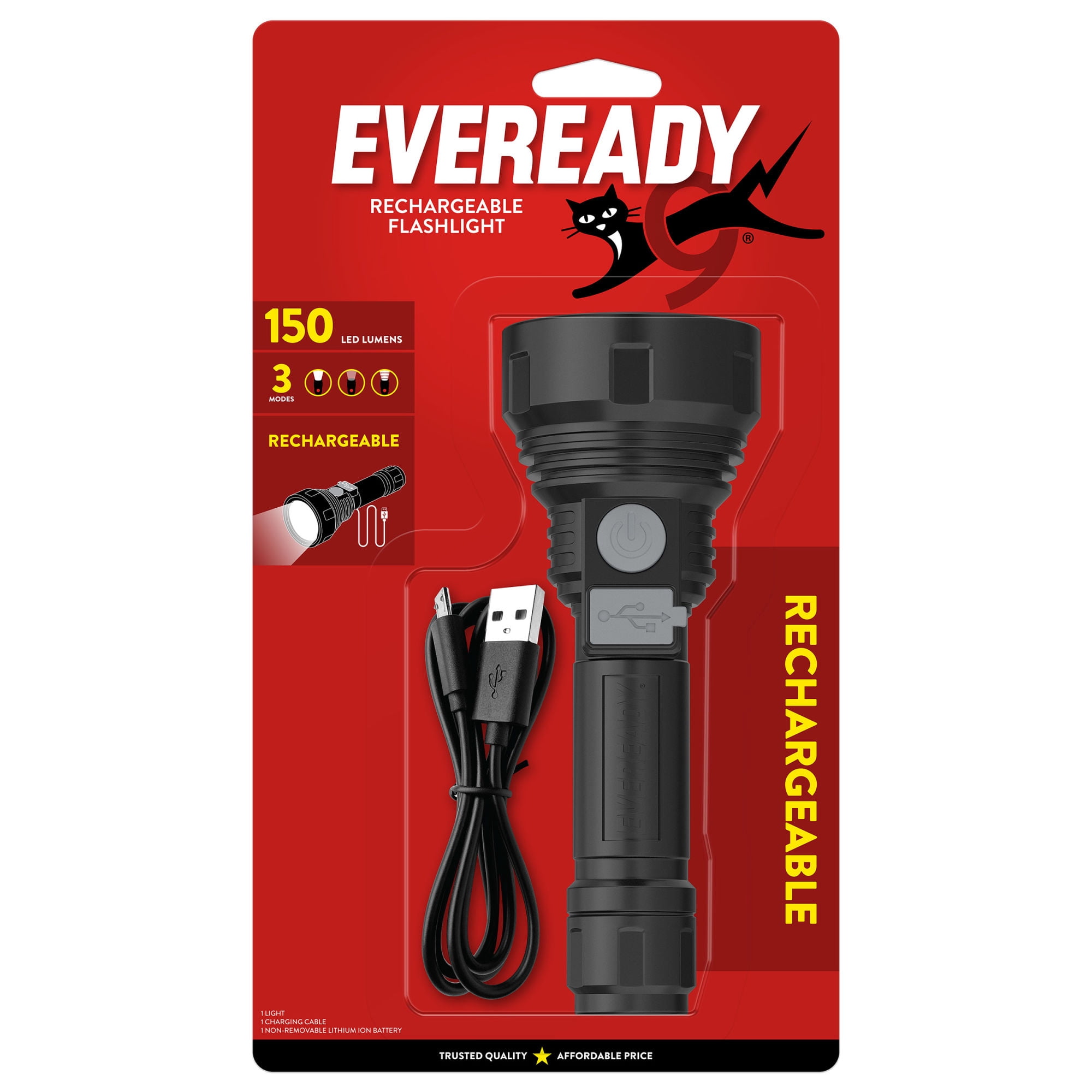 Linterna De Mano Recargable 60 Lum Eveready
