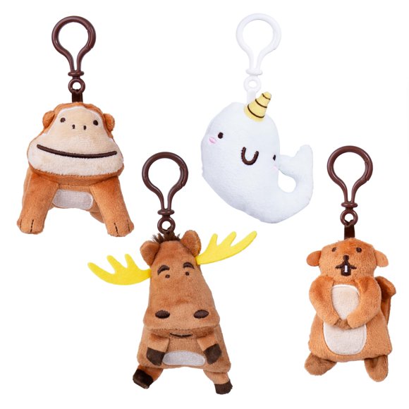 Set de Llaveros de Peluche Taco Cat Goat Cheese Pizza 5x10 cm