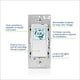 thumbnail image 3 of Interruptor temporizador Leviton Decora VPT24-1PZ para luces y motor, 3 of 9