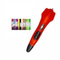 Lapiz Impresora 3D Misil Smaffox Sma-2 + 54Mts - Rojo