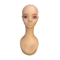 Magideal - Cabeza De Maniquí Realista, Modelo De Cabeza De Maniquí, Extensión De Pestañas, Accesorios De Belleza, Soporte Para Peluca, Soporte De Exhibición Para