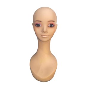 Magideal - Cabeza De Maniquí Realista, Modelo De Cabeza De Maniquí, Extensión De Pestañas, Accesorios De Belleza, Soporte Para Peluca, Soporte De Exhibición Para