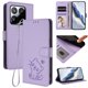 thumbnail image 2 of Funda Volteable con Diseño de Gato para Xiaomi 15T, Lila Claro, 2 of 6