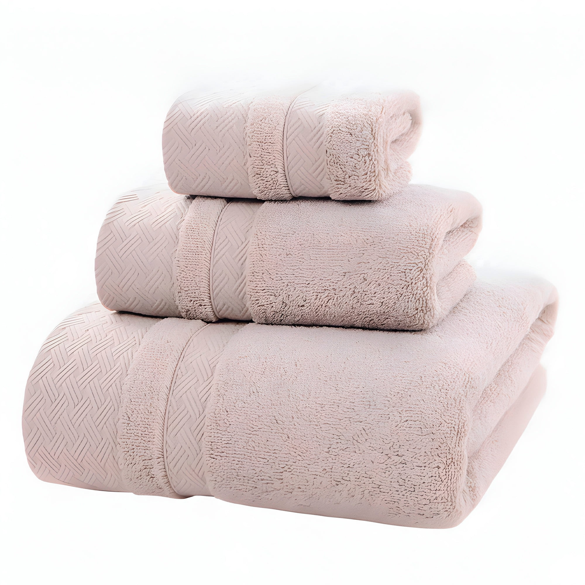 Mgm Importaciones - Juego 3 Toallas De Baño Algodón Suave Absorbente Beige