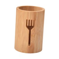 Magideal - Organizador De Cubiertos De Bambú, Soporte Para Cubiertos, Contenedor De Almacenamiento Resistente, Contenedor Rústico Para Cubiertos, Soporte Para