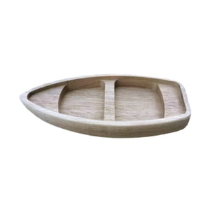 Bothyi - Estantería De Madera Con Forma De Barco Sin Terminar, Decoración De Canoa De Madera Para Dormitorio, Escritorio, 6,69 Pulgadas