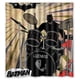 thumbnail image 1 of Cortina de ducha con diseño de batman baterista y ganchos, 167 x 183 cm, 1 of 3