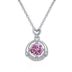 thumbnail image 3 of Collar Colgante de Moissanita de 1 Uds Color D VVS1 para Mujer, Collares de Diamante Rosa/azul/amarillo con Corazón y Corona, Regalos de Joyería para Esposa Mamá con Certificado, 3 of 9