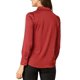 thumbnail image 3 of INSPIRE CHIC Blusa de Satén para Mujer con Mangas Largas Abullonadas, Cuello con Botones, Camisa Elegante para Oficina, Tops de Trabajo Casual de Negocios, L Rojo, 3 of 4