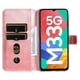 thumbnail image 3 of Funda Billetera para Samsung Galaxy M33 5G con Porta Tarjetas y Soporte Ajustable Rosa, 3 of 6
