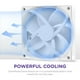 thumbnail image 3 of Ventilador de carcasa para PC NZXT F140P, 140 mm, presión estática, blanco, 3 of 3