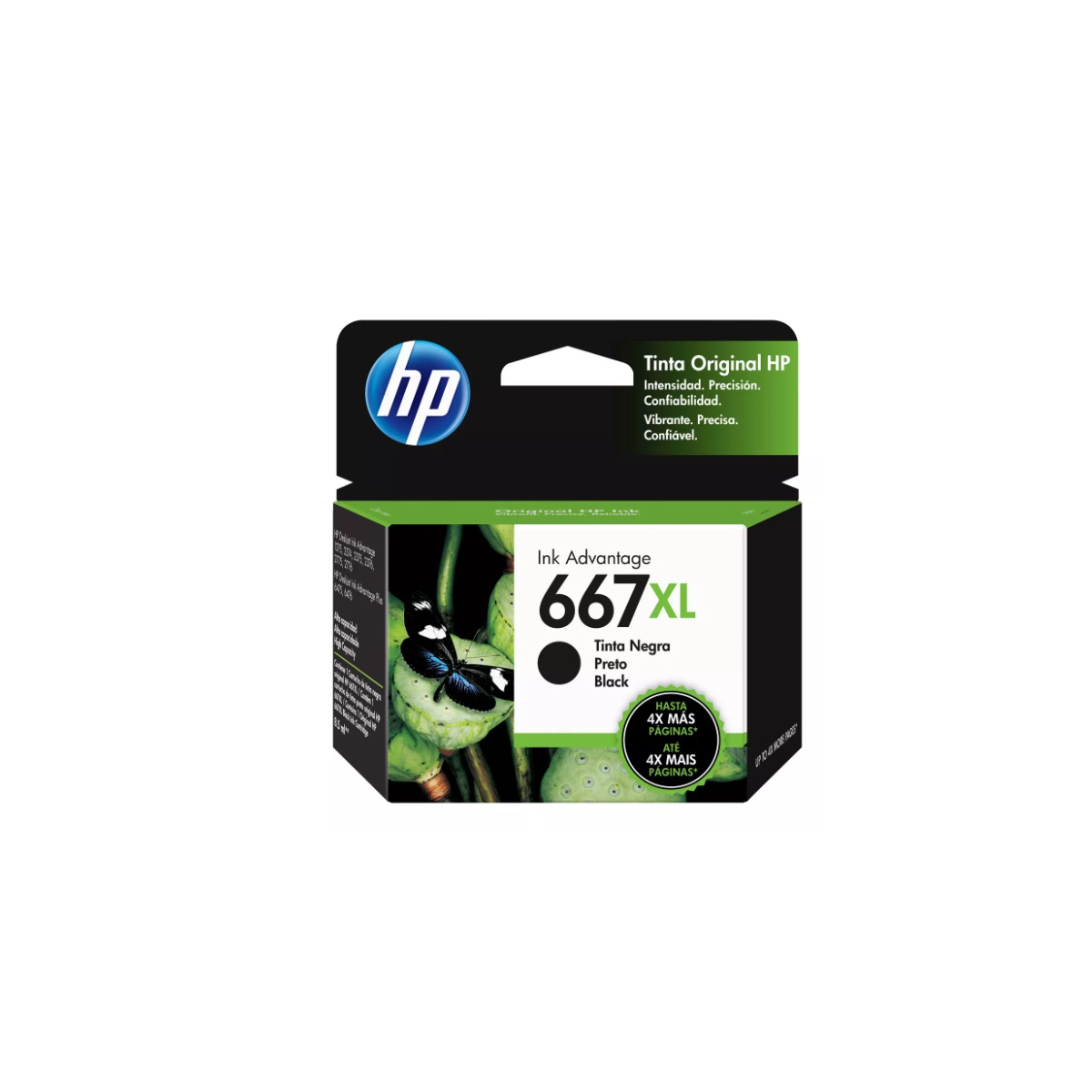 Cartucho Hp 667Xl Negro Original 1275/2374/2375/2376/2775